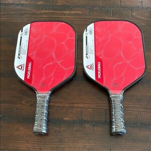 Two Reebok Red Pickleball Paddles